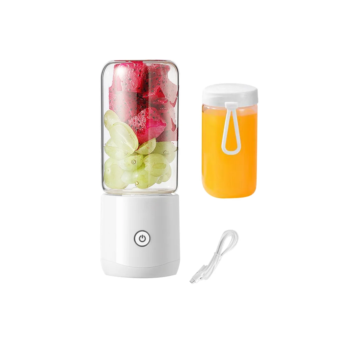 380ML Portable Blender Wireless Mini Juicer USB Electric Blender Fruit Juicer for Fruit and Vegetables Juicer Machine-B