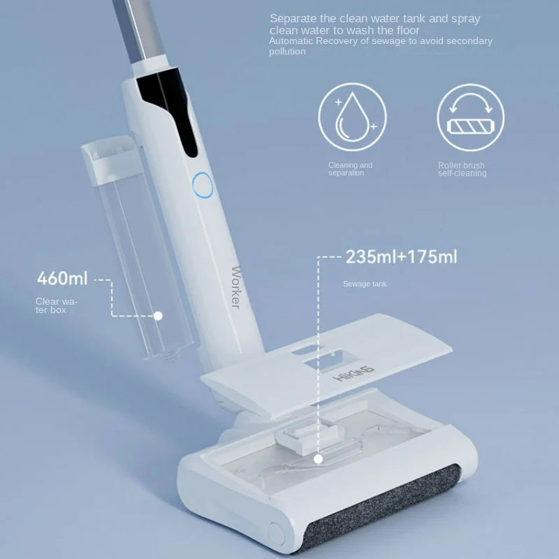 Lightweight Long Endurance Floor Scrubber, Wireless Intelligent Sweeping Mopping Integrated Cleaning Machine Electric Sweeper