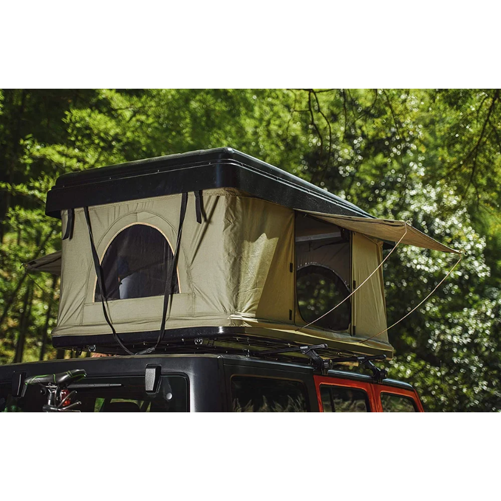 Luxury New design Portable Off Road car rooftop Tent Hard Shell Outdoor self Driving Tour Double Camping Folding Waterproof
