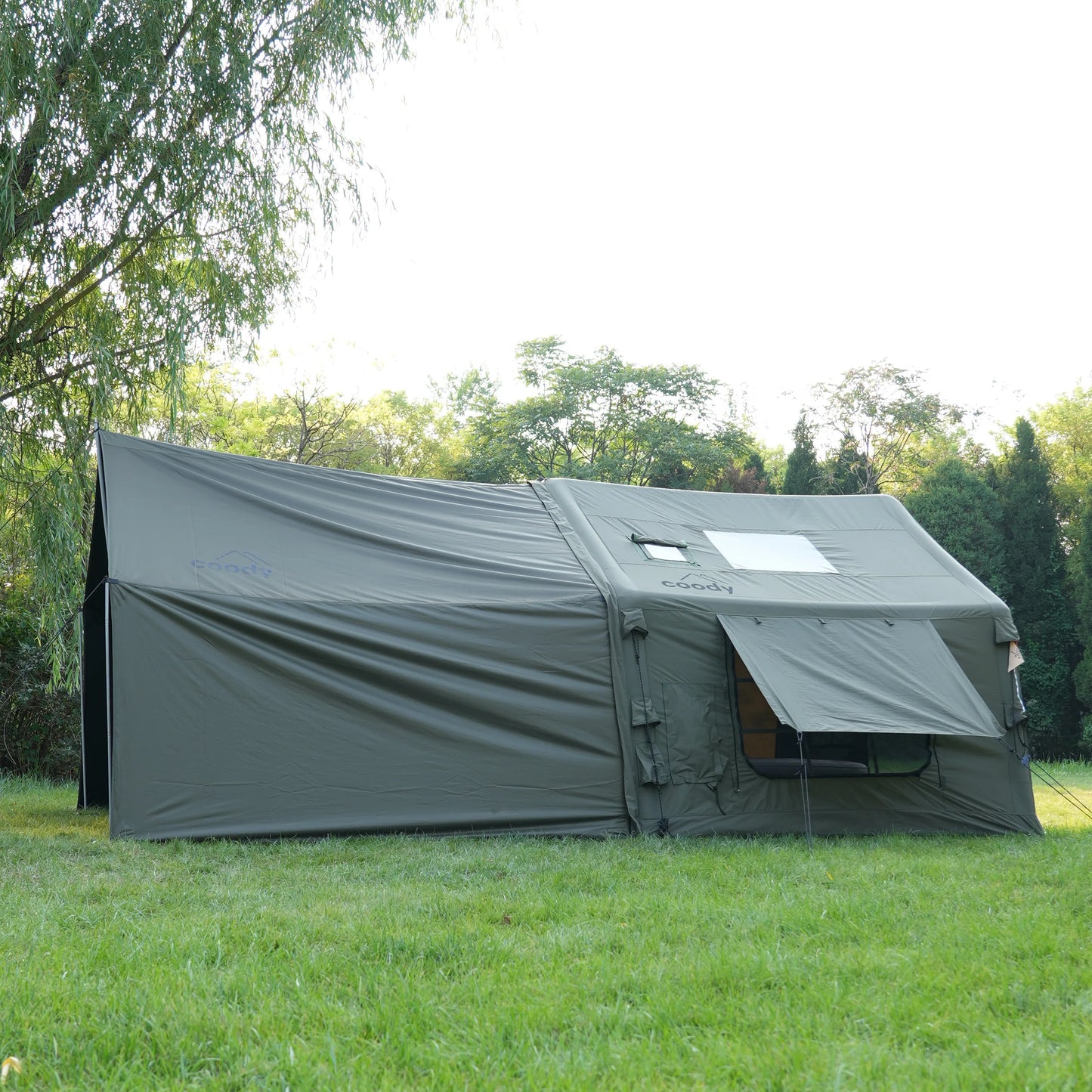 China Manufacture Coody Inflatable Tent 8 Sqm Coody Air Tent High Quality Luxury Outdoor Camping Tent