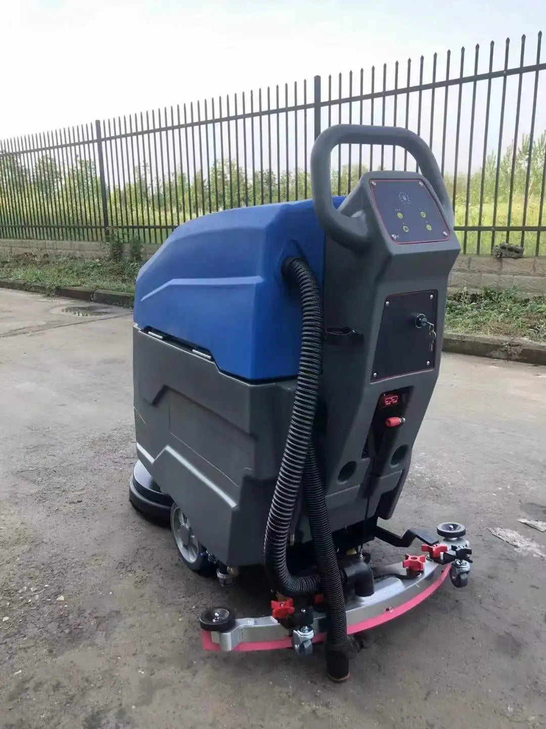 530mm Cleaning Width Walk Behind Electric Sweeper Floor Parking Lot Machine