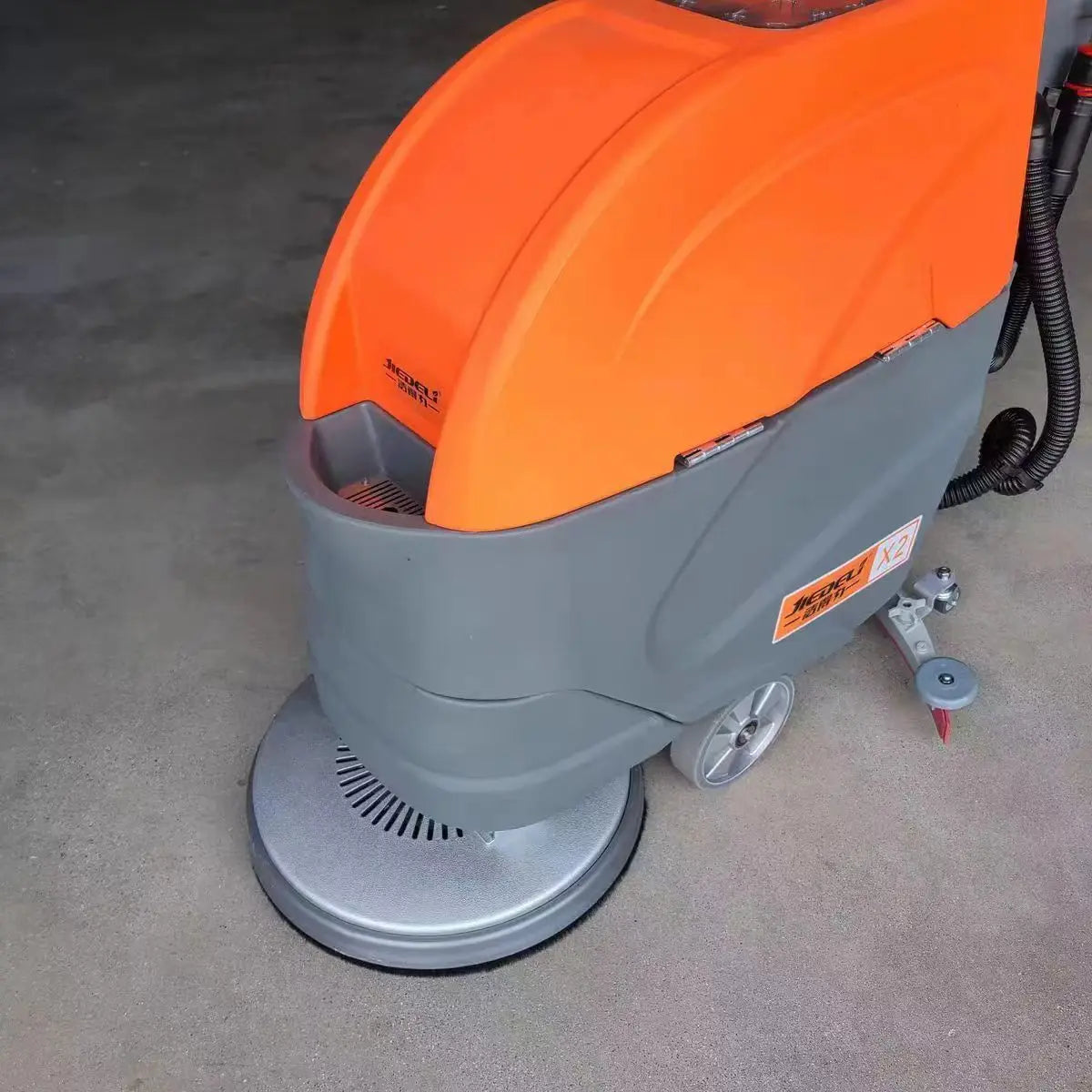 530mm Cleaning Width Walk Behind Electric Sweeper Floor Parking Lot Machine