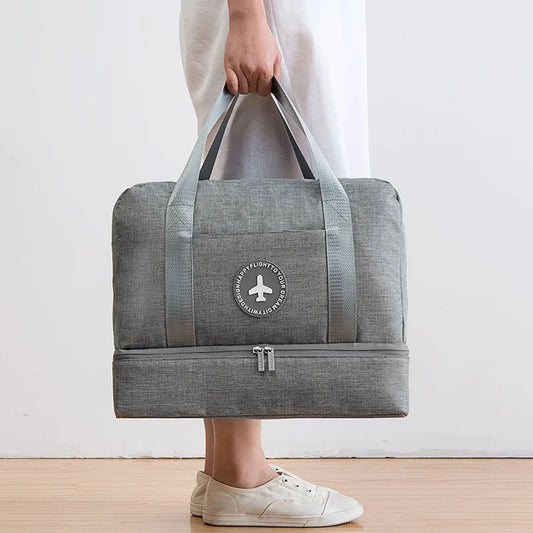 Luggage Dry Wet Separation Storage Bag Luggage Organizer Packing Travel Duffle with Shoes Bag Mesh Bag Cosmetic Bag Organiser