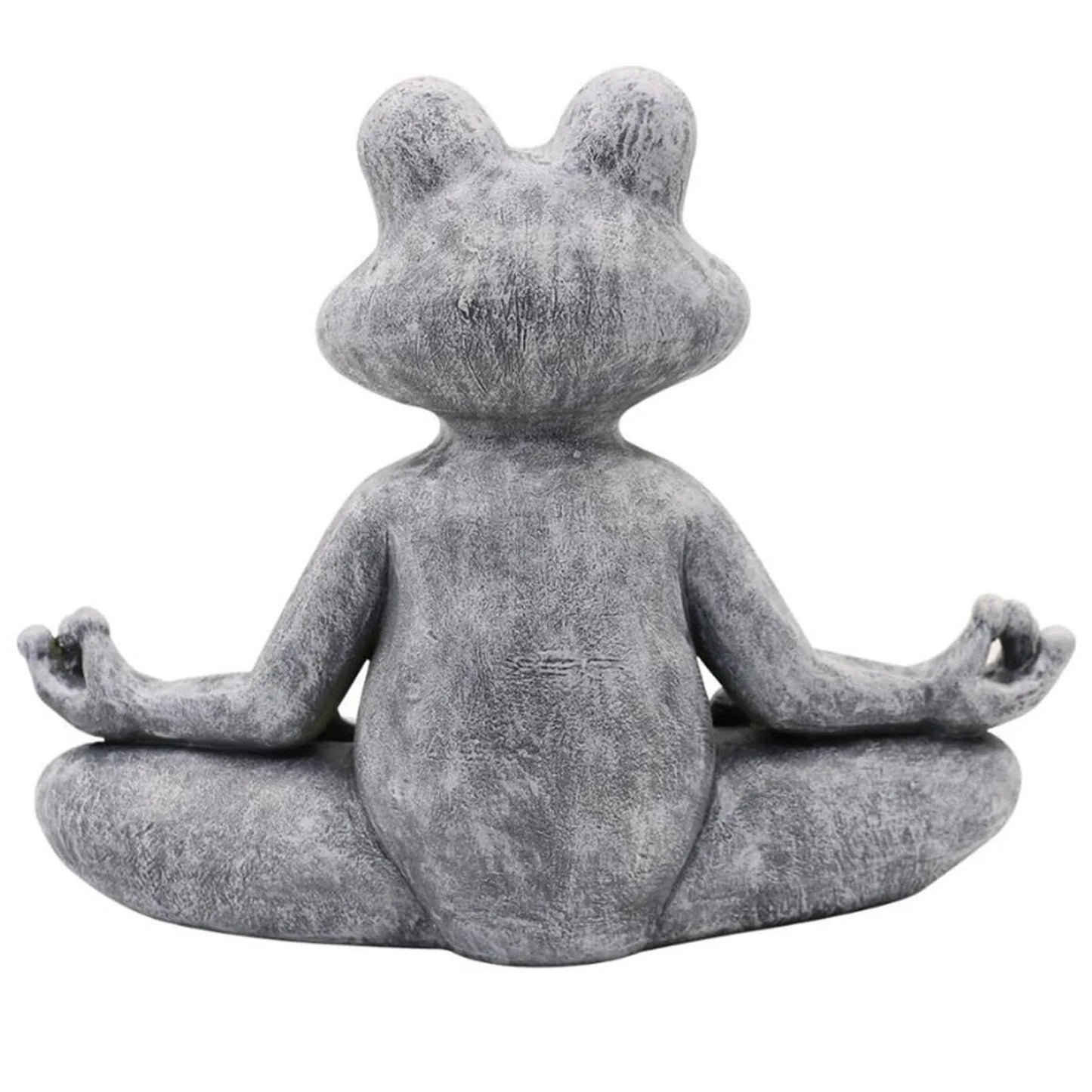Resin Meditating Frog Statue Feng Shui Yoga Buddha Yoga Frog Sculpture Garden Frog Figurine Yard Home Decor Ornaments Drop Ship