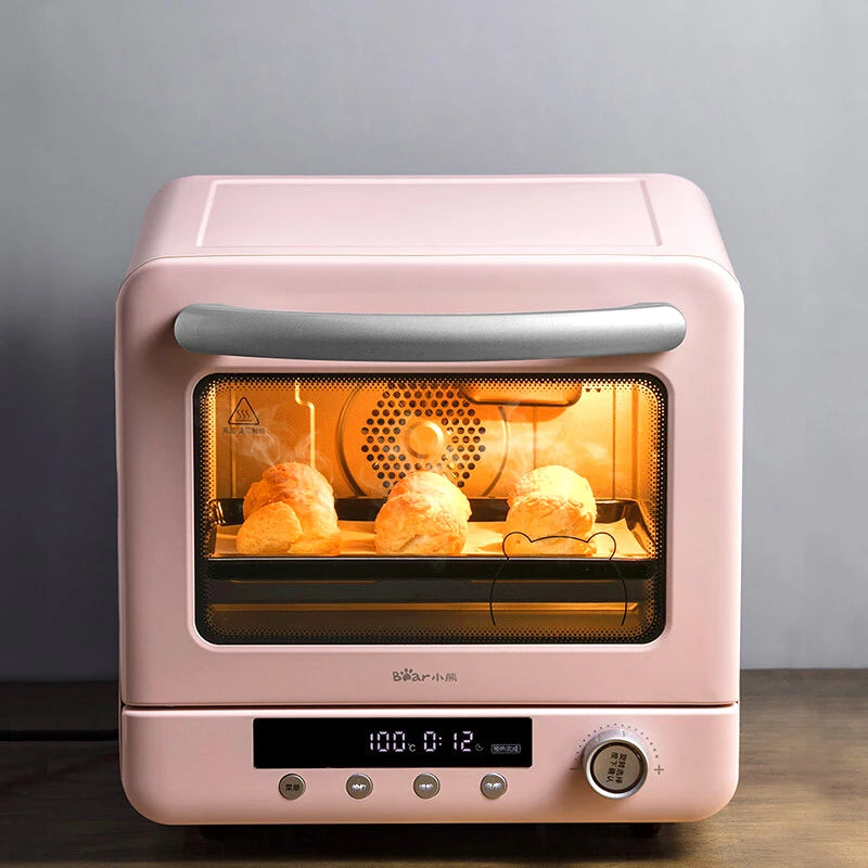 Household 20L Electric Oven for Bread Mini Oven Toaster Cyclone Steam Electric Oven Pizza Multifunction Breakfast Machine 220V
