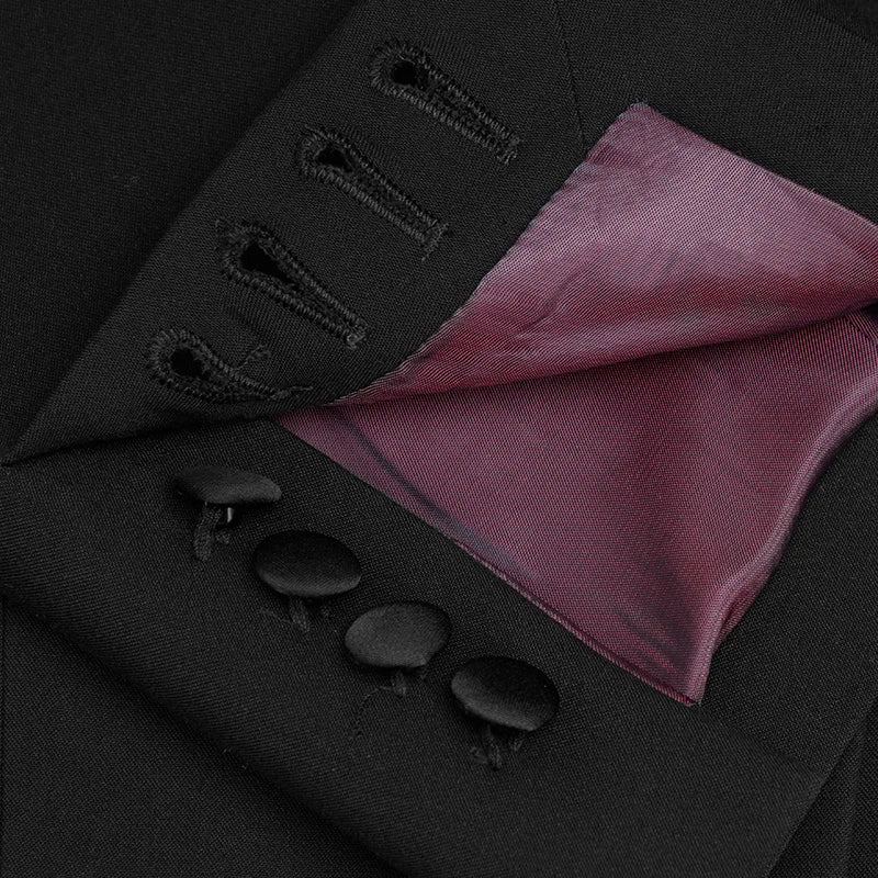 Wedding Suit For Men Groom Dress Formal Business Man Black Suits Set Blazer + Vest + Pant Slim Style Plus Size 58A