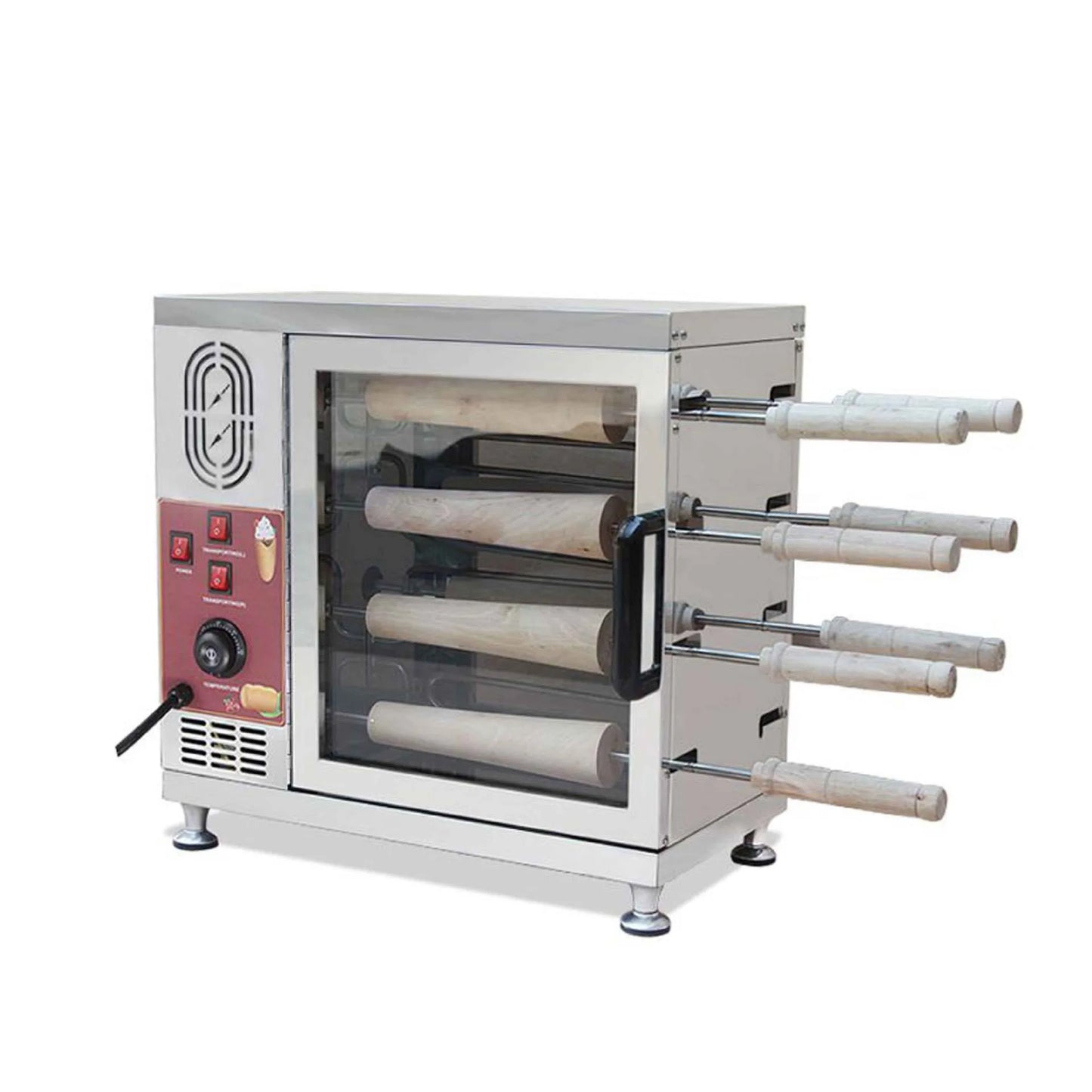 Hungarian Kurtos Kalacs Machine Commercial Chimney Rollers Cake Oven Ice Cream Toaster Bread Barbeque Machine
