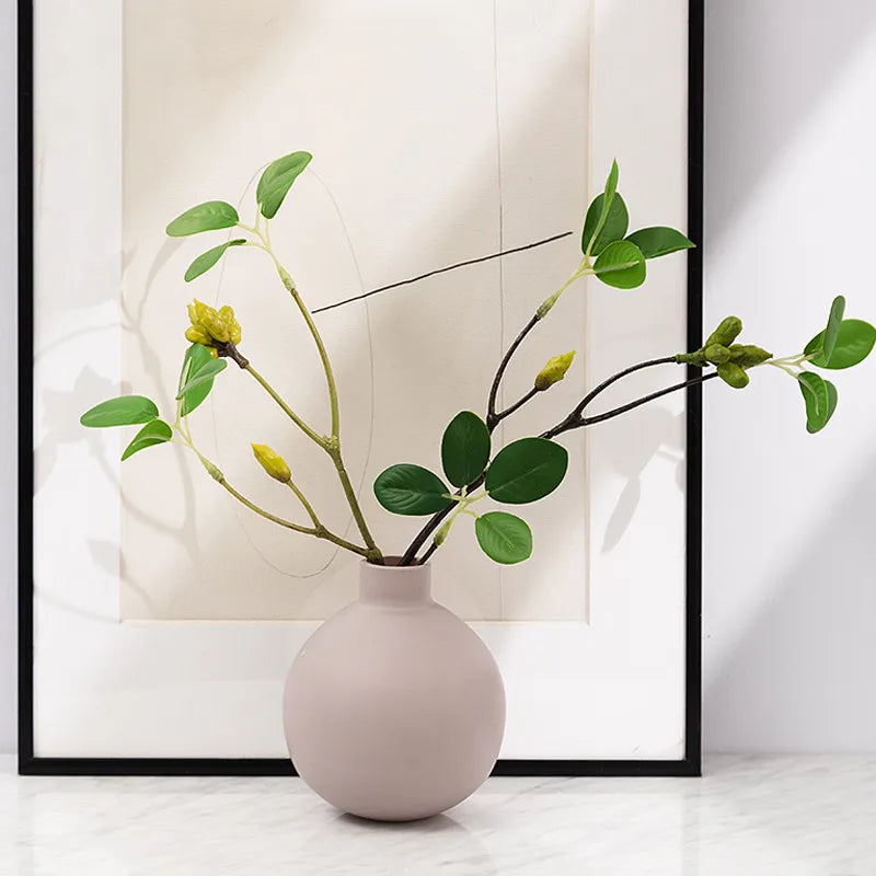 Ceramic Vase Geometric Abstraction Flower Arrangement Hydroponics Flower Vase Ceramic Crafts Home Decoration Accessories