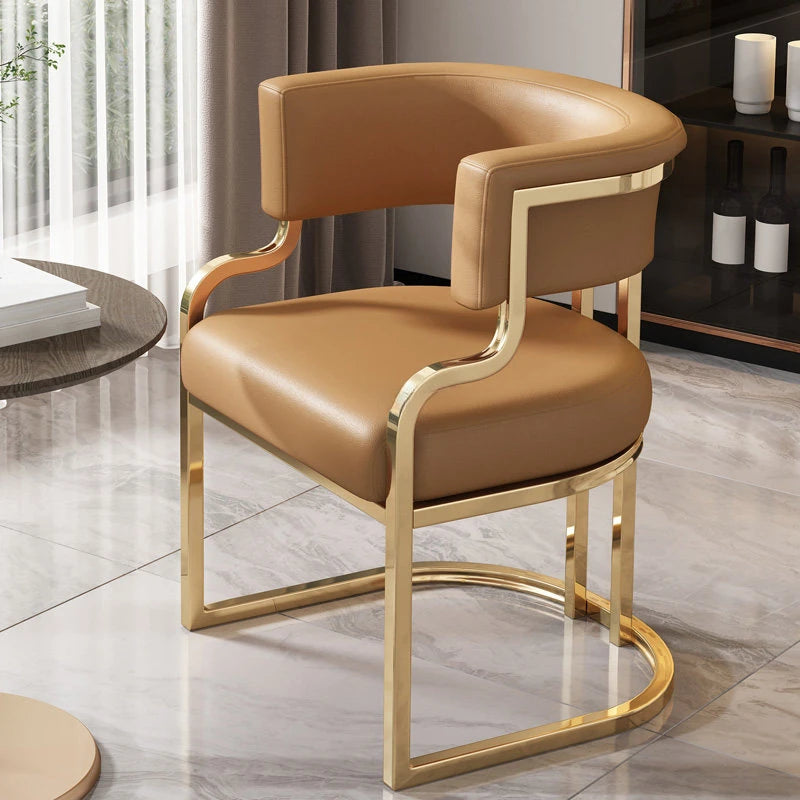 Metal Mobile Dining Chairs Accent Ergonomic Nordic Designer Dining Chairs Modern Luxury Cadeiras De Jantar Kitchen Furnitures