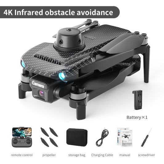 GPS RC Drone 6K Professional Dual HD Camera FPV 1200Km Aerial Photography Brushless Motor Foldable Quadcopter Toy