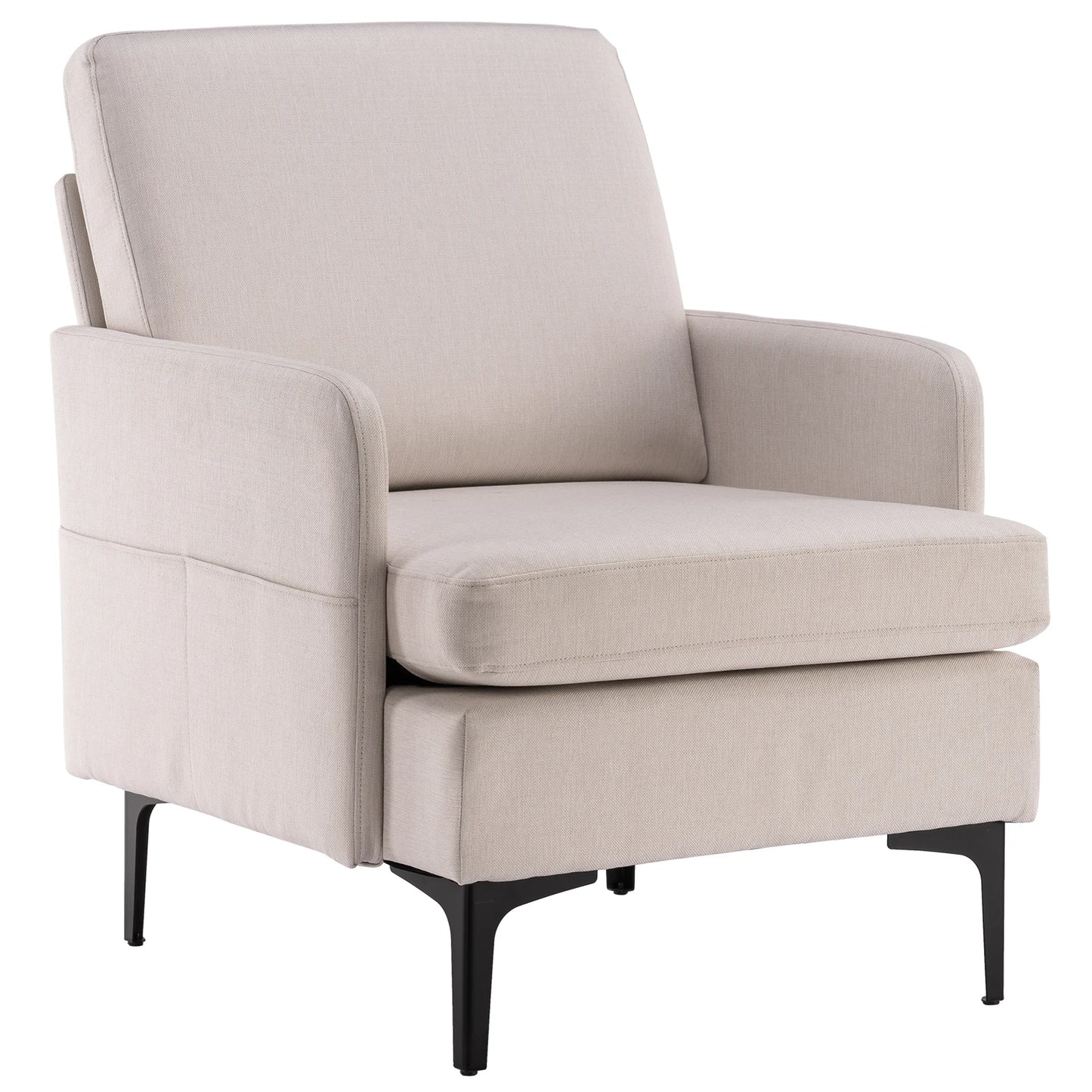 FCH Accent Chair Lounge Chair Comfy Single Sofa  for Bedroom Living Room Guestroom Living Room Bedroom Furniture