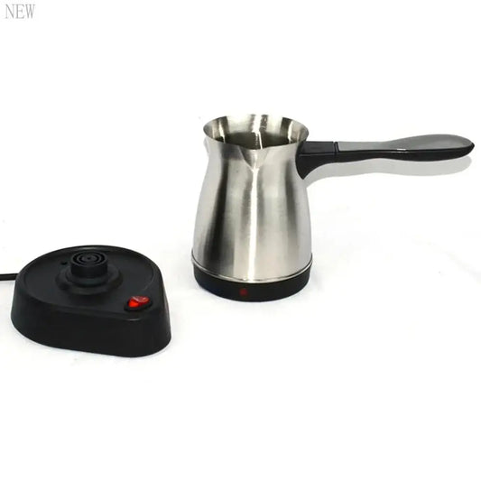 NEW For New 220V 5 Cup  Turkish Greek Coffee Maker Stainless Steel Machine Moka Pot Stainless Steel Domestic Coffee Machine