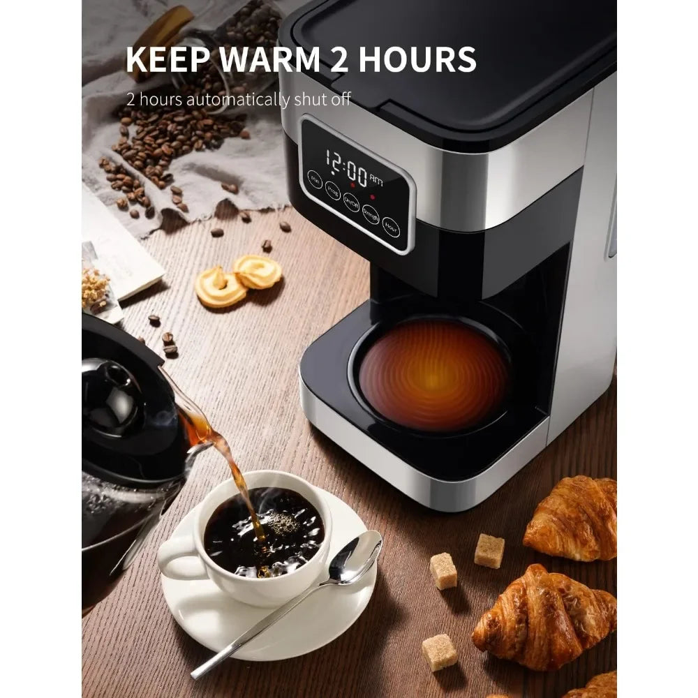 SHARDOR Coffee Maker 10-Cup Programmable Coffee Machine with Timer, Drip Coffee Pot with Auto Shut-Off, Great   & Office