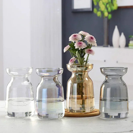 Flower Vase for Table Decoration Living Room Glass Vase Table Ornaments Handmade Tabletop Plant Vase Decoration Maison