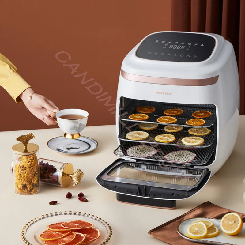 Air Fryer Oven Toaster Barbecue Machine Household Desktop Oven Touch LCD Visual Air Fryer Dried Fruit Machine
