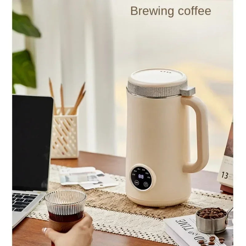 220V 1200ML Mini Soybean Milk Machine Automatic Heating Food Blender Intelligent -Use Wall Breaking Rice Paste Mixer