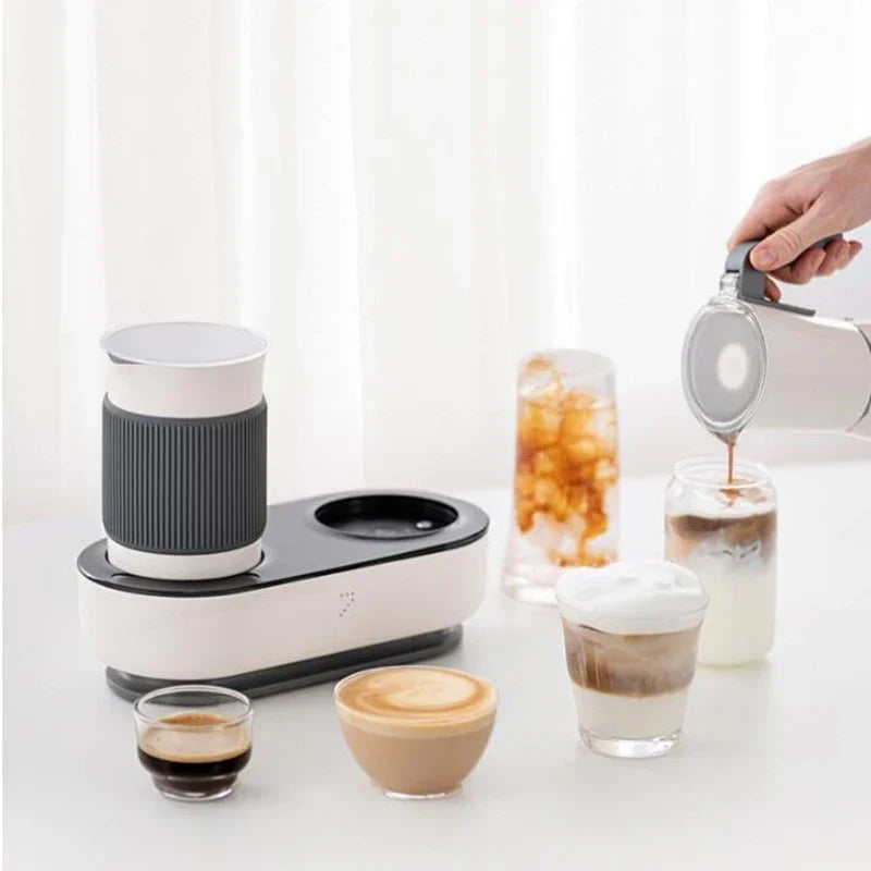 Fancy espresso machine Semi-automatic household milk foam multi-in-one capsule machine, moka pot