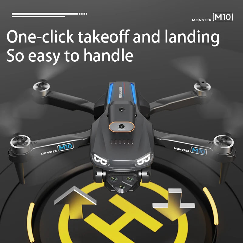 M10 FPV Mini Drone 4k Professional 20 km Quadcopter with Camera 8k Professional Drone 2024 RC Helicopter Remote Control Aircraft