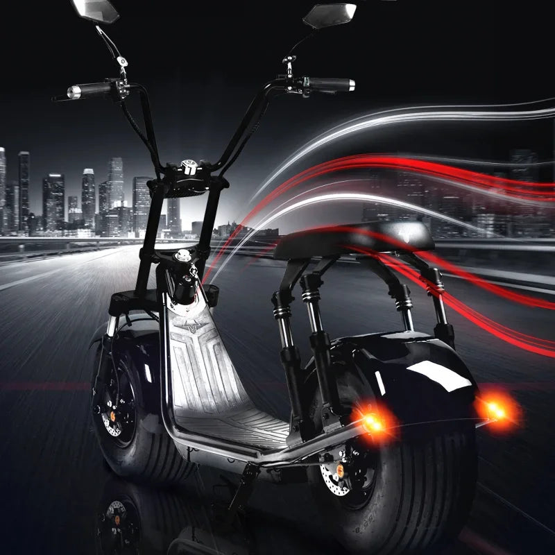 Electronic Hydraulic Disc Brake Motorbike 2020 Hot Sale 2000W , Detachable Lithium Battery Electric Scooter