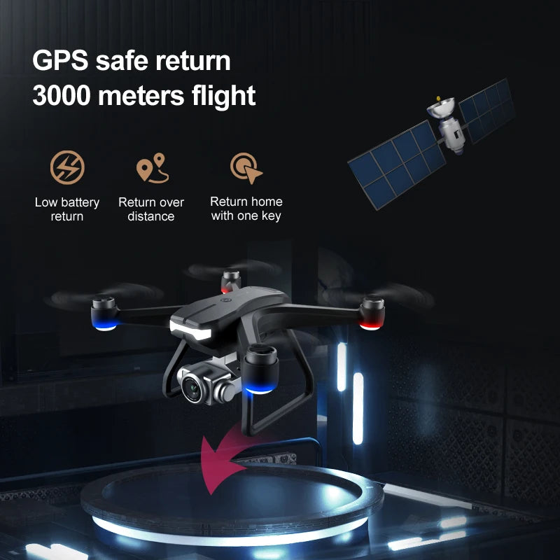 F11 Brushless Electric Adjustment 6K High Definition Dual Camera Aerial PhotographyGPS Long Range Remote Control Four Axis Drone