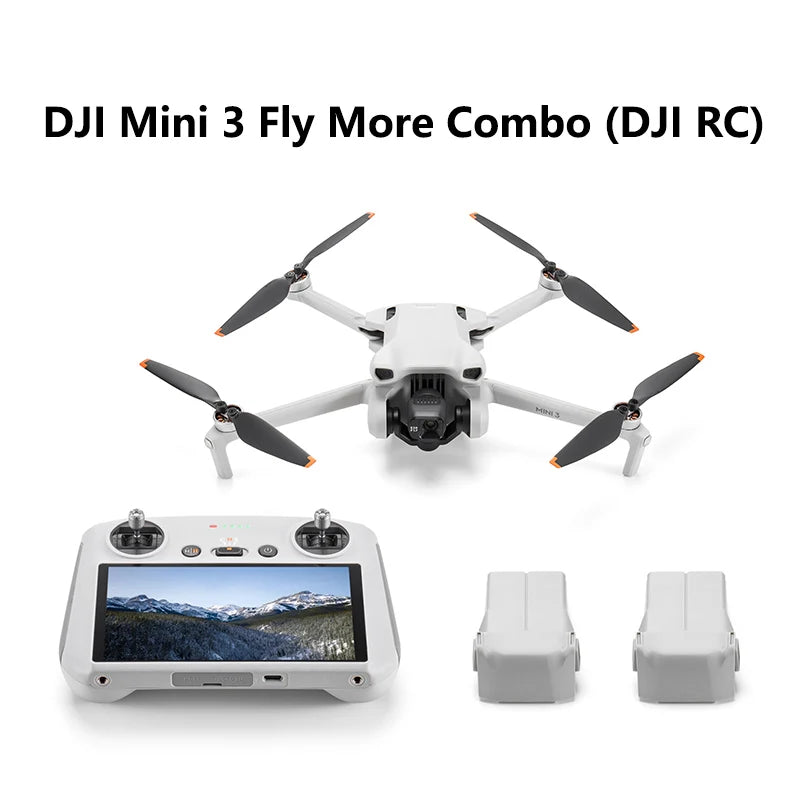 New DJI Mini 3 Drones 4K HDR Video True Vertical Shooting Intelligent Features Extended Battery Life Beginner-Friendly Easy Fly