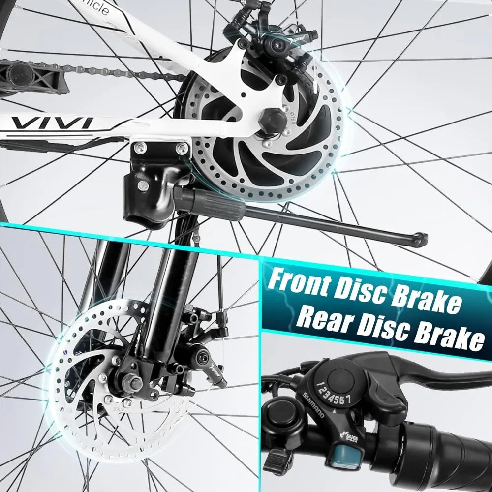 M026TGB Electric Bike 26" Electric Bike for Adults, Folding Electric Mountain Bike with 500W Motor,48V Removable Lithium Battery