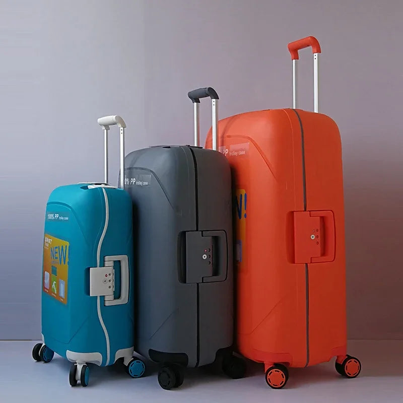 New Travel luggage PP Ultra-light anti-fall trolley suitcase female small 20 "boarding box fashion carry pn pull rod box male 24