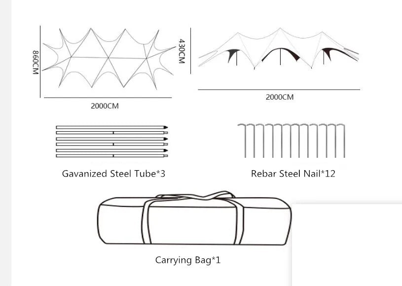 New style portable popular big luxury outdoor waterproof for events stretch tent