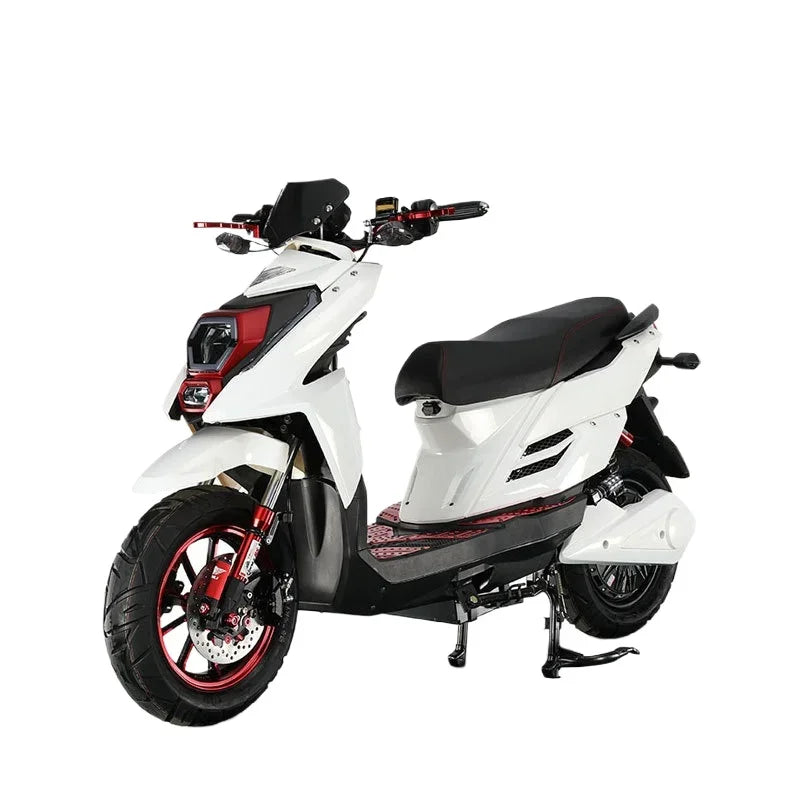 New pedal electric scooter for export, 72V electric motorcycle, adult takeaway, high-speed electric motorcycle