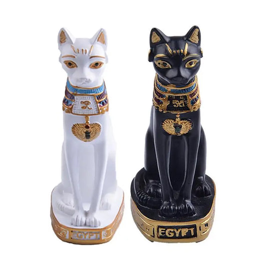Cat Statue Ornament Egyptian Cat Figurine Statue Decoration Vintage Cat Goddess Statue Home Garden Decoration Home Decor