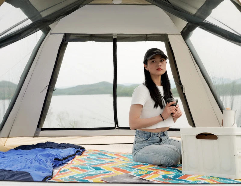 Cheap Price High quality Quick Automatic Opening Familing Camping Tent Luxury Double Layer Tent