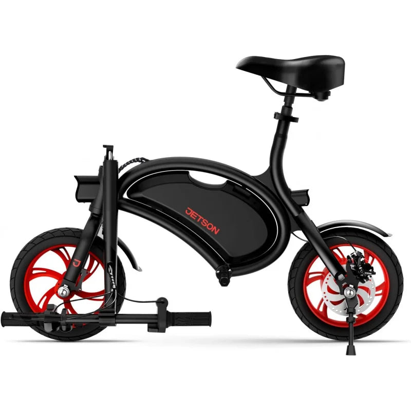 QJetson Bolt Electric Ride-On Bike, Easy-Folding, Built-in Carrying Handle, Twist Throttle, Up to 15.5 MPH, Ages 13