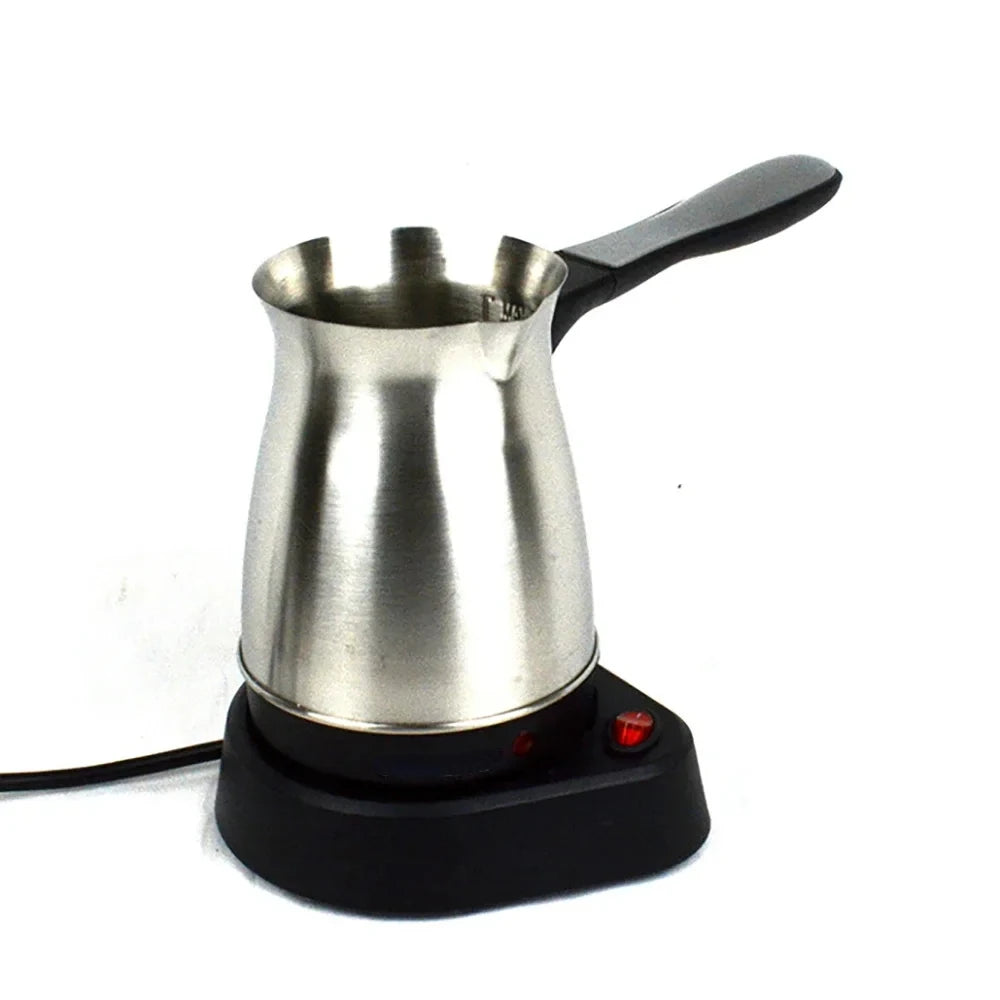 NEW For New 220V 5 Cup  Turkish Greek Coffee Maker Stainless Steel Machine Moka Pot Stainless Steel Domestic Coffee Machine