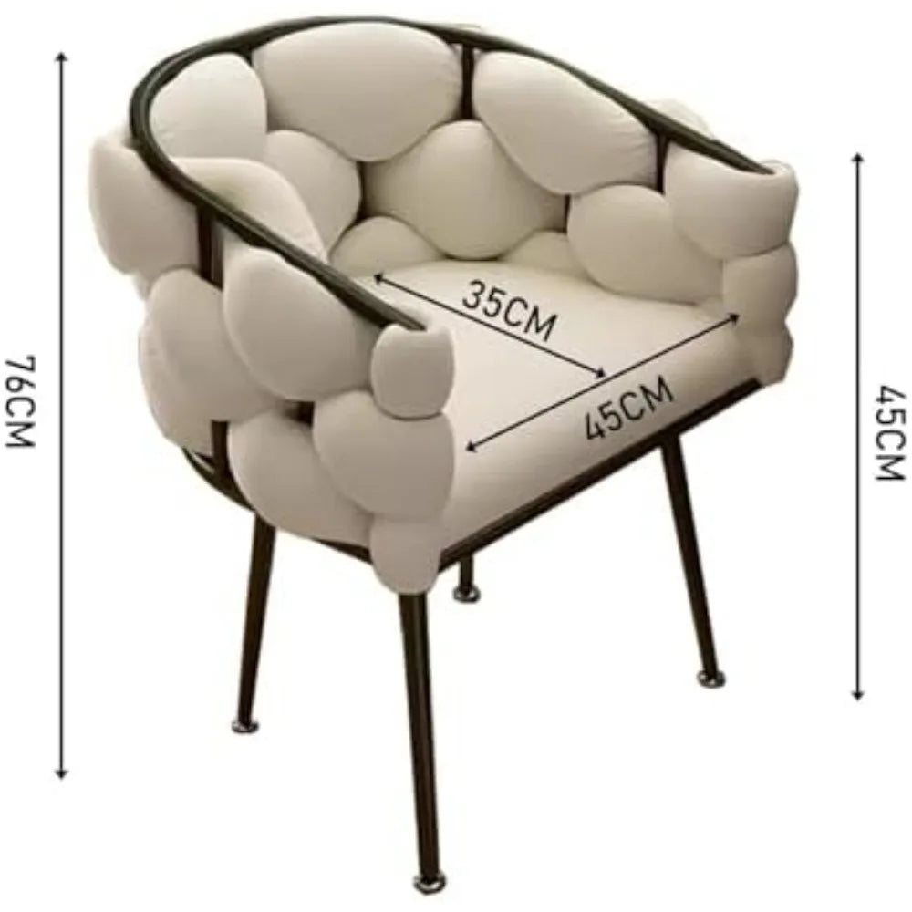 dining chair，Meal Chairs Upholstered Armless Dining Chairs with Metal Legs Modern Velvet Kitchen Chair Velvet Accent Side Chair