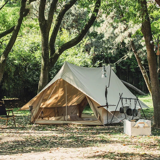 Beach Camping Tent Vintage Cotton Sunshade Outdoor Exquisite Camping Cotton Tent Light Luxury Tuin Decoratie Beach Accessory