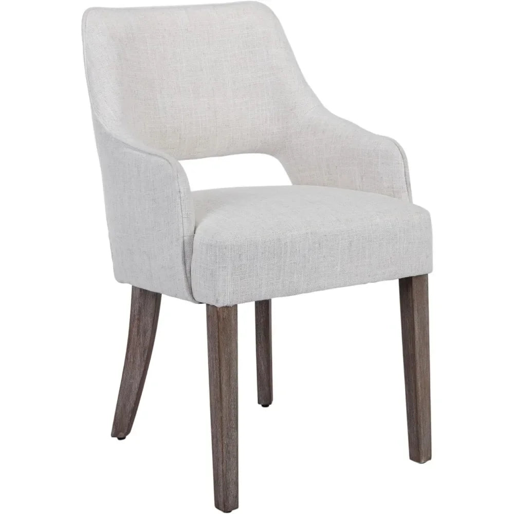 Dining Chairs Set of 4 Upholstered Accent Chairs Side Chair with Wood Legs for Living Room.