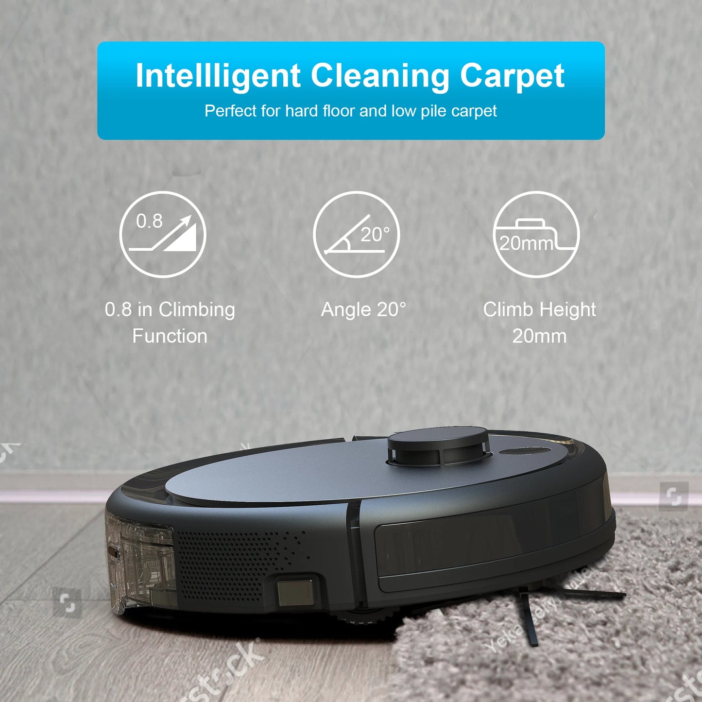 Smart Robot Vacuum Cleaner Robotic APP Control 3000Pa Electric Sweeper LDS Navigation Commercial Cleaning Robots