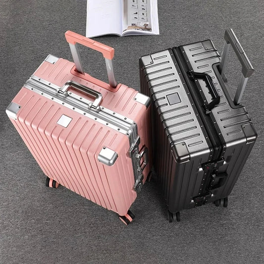 New Luggage Cup Holder Password Suitcase Female Trolley Case Travel Bags 20" Suitcases Male PC Student 30 inch Travel Suitcase