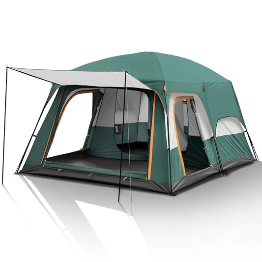 Hot sale 3-4 Person Outdoor Tent Large Luxury Wind Resistant Family Camping Tent