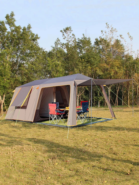 VANQUISHER Large Space 1 Hall Two Bedrooms Waterproof Windproof Family Party Outdoor Camping Tent Glaming Luxury Tour Antistorm