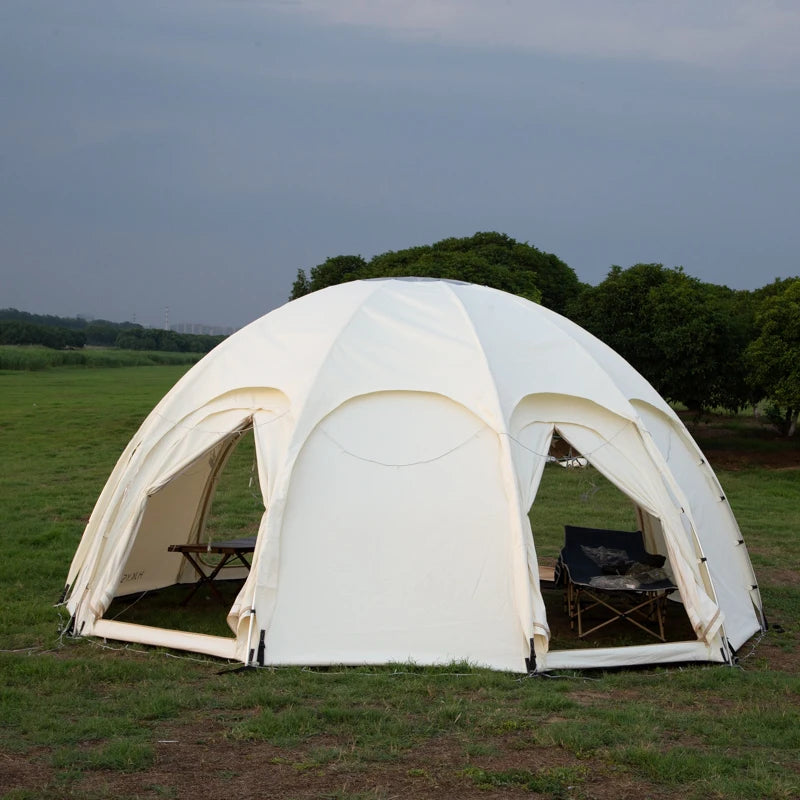 Waterproof Round Dome Shaped Octagon Four Seasons Thickened Outdoor Luxury Camping Tent