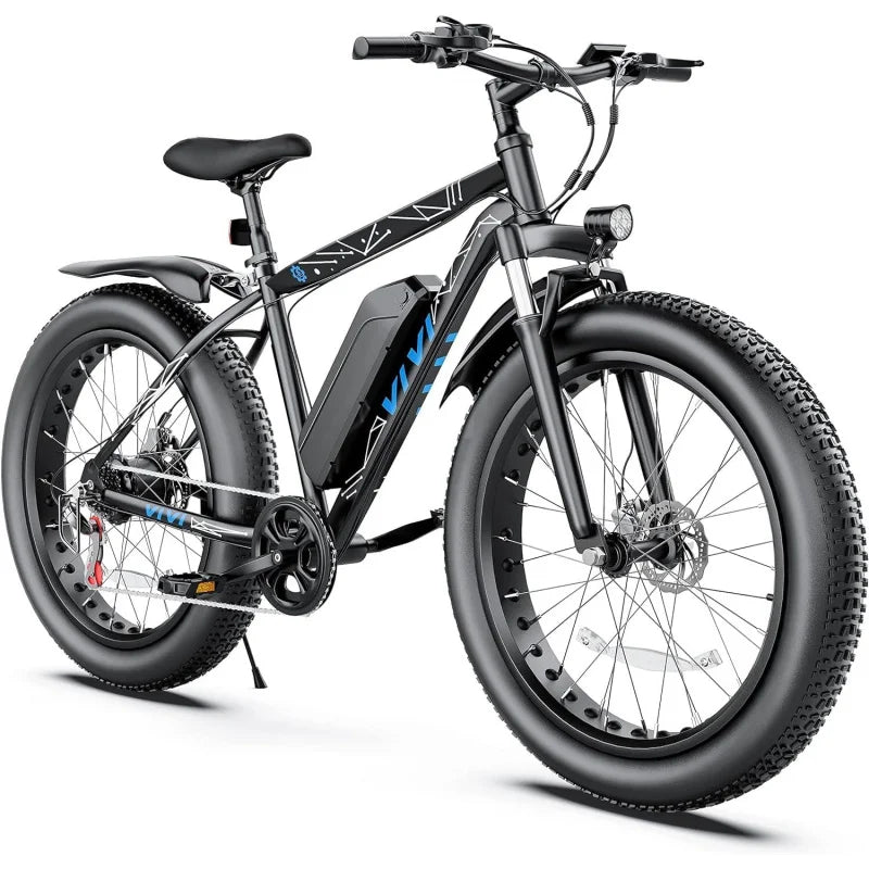 Avivi 26 "x 4.0 fat tire bicycle, 1000W motor peak electric mountain bike, 25mph ebikes for adults with 48