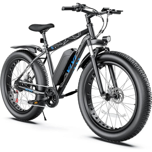 Avivi 26 "x 4.0 fat tire bicycle, 1000W motor peak electric mountain bike, 25mph ebikes for adults with 48