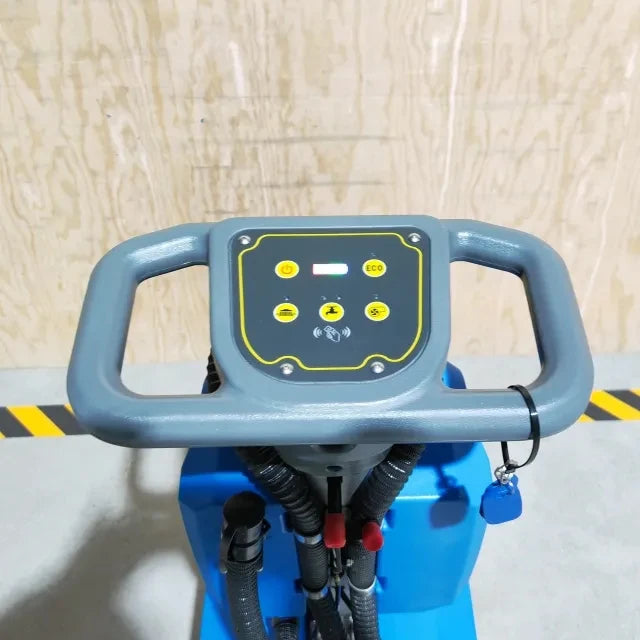 Electric floor sweeper washing machine folding 1250 m2/h cleaning equipment customize OEM floor scrubber