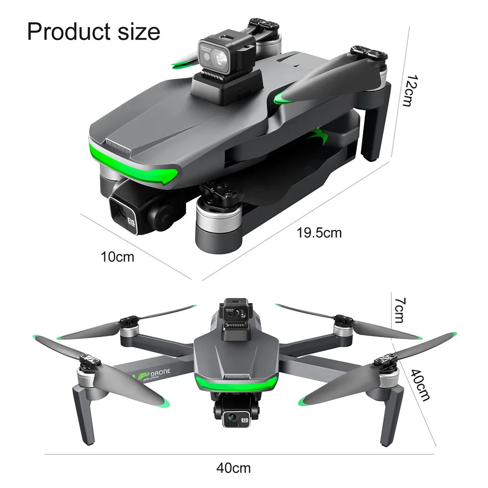 S155 3-Axis Gimbal FPV Drone 4K Professional GPS Brushless Motor Quadcopter with Camera HD Racing Drones RC Plane