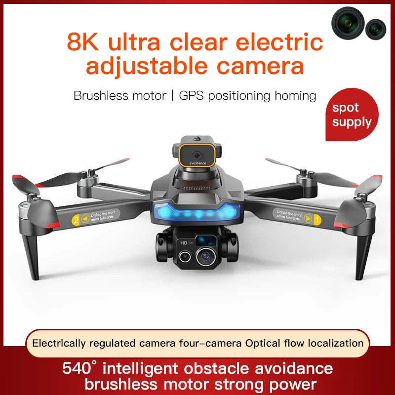 CZ19 Pro Mini Drone 4K Professional 20 km Quadcopter HD Camera GPS WIFI FPV 8K RC Helicopter Obstacle Avoidance Aerial Aircraft