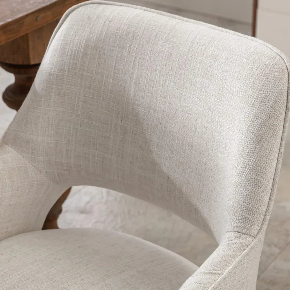 Dining Chairs Set of 4 Upholstered Accent Chairs Side Chair with Wood Legs for Living Room.