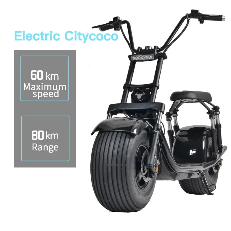 Electronic Hydraulic Disc Brake Motorbike 2020 Hot Sale 2000W , Detachable Lithium Battery Electric Scooter