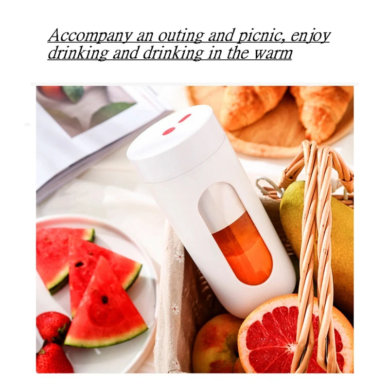 Top Deals Portable Electric Juicer USB Wireless Charging Blender Mini Fruit Extractors Mixer Juice Maker Machine 300ML