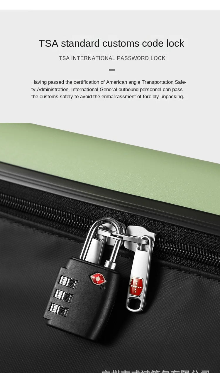 Foldable Rolling Suitcase with 360-Degree Spinner Wheels & Password Lock for Traveling and Storage